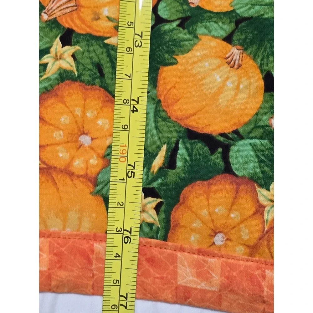 New Handmade Patchwork Quilt Fall Harvest Pumpkin Autumn Theme Cozy Bedding/0191